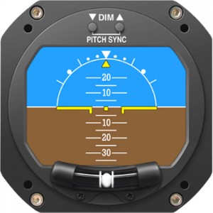Artificial Horizon LCD Kelly Mfg RCA2600-3 with Slip Skid